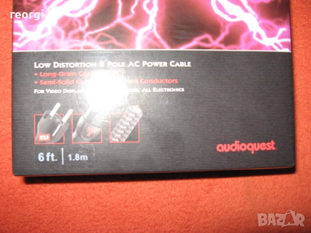 Силов кабел -Аудиокуест--180см.--нов, снимка 5 - Ресийвъри, усилватели, смесителни пултове - 41881020