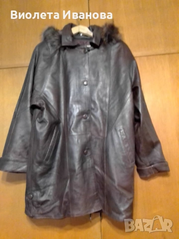 Кожено палто от естествена кожа , снимка 4 - Палта, манта - 53768707