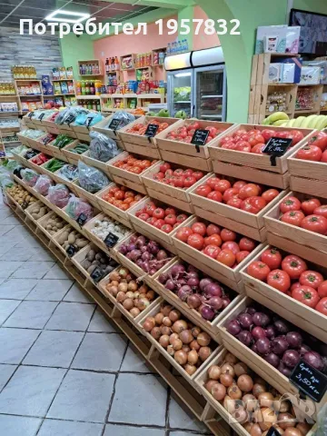 Дървени стелажи за магазини, заведения, плод и зеленчук, търговско оборудване