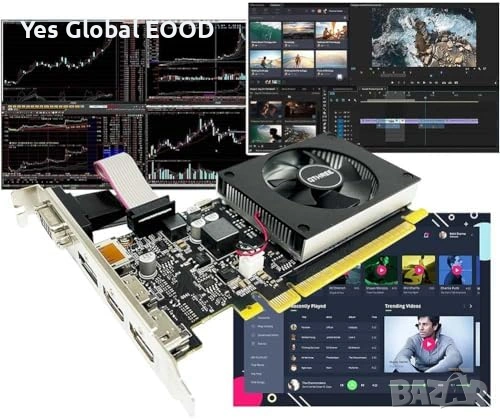 QTHREE GT 730 4GB D3 2xHDMI DVI VGA, снимка 6 - Видеокарти - 53630939