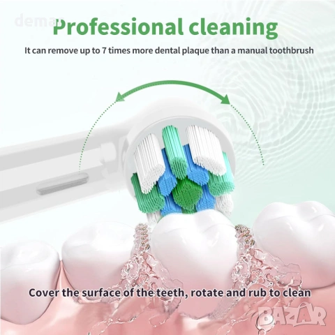 Глави за електрическа четка за зъби Oral-B iO серия 2/3/4/5/6/7/8/9/10, 6 броя, бели, снимка 4 - Други - 53718555