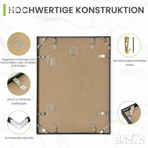 Рамка за картина 30 x 40 см,черен алуминий, снимка 3 - Други - 53731260