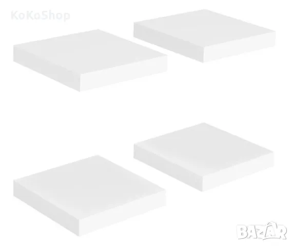 Бели рафтове/комплект бели рафтове/четири бели рафта, снимка 3 - Етажерки - 49327010