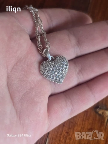 Сребърен синджир с висулка. 925 Проба. 4,42 Грама. 40см. Цена 26,99лв. За Севлиево безплатна, снимка 4 - Колиета, медальони, синджири - 51182684