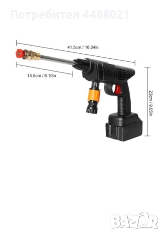 Акумулаторна водоструйка с 2 батерии 48V, снимка 3 - Парочистачки и Водоструйки - 53826970