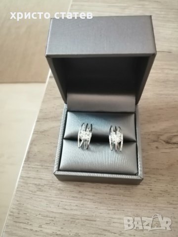 Обеци от стомана , снимка 2 - Обеци - 35953841