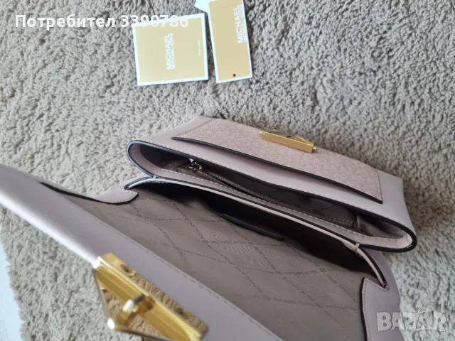 Michael Kors  дамска чанта в розово , снимка 4 - Чанти - 49594514