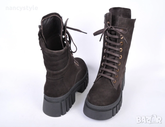 ЗИМА '25'26! Дамски боти велур, снимка 3 - Дамски боти - 52659913