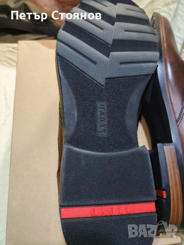 Eлегантни мъжки кларкове от естествена кожа Lloyd №46, снимка 11 - Мъжки боти - 51657148