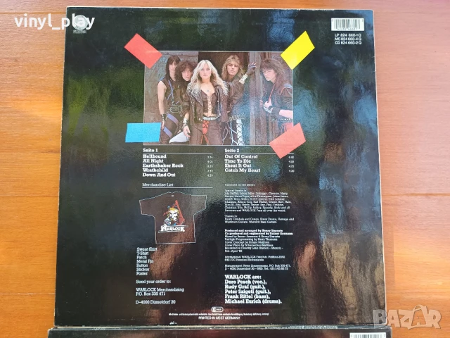  Warlock & Doro Pesch [LP VINYL] , снимка 13 - Грамофонни плочи - 50650247