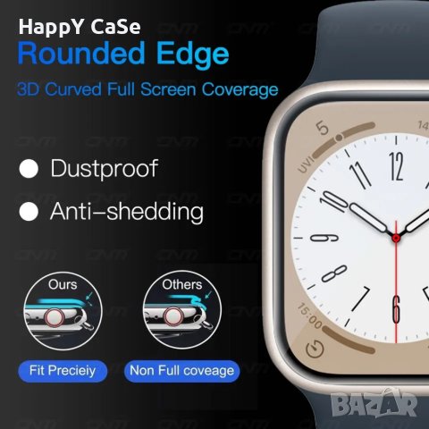 Apple Watch / Ultra / SE 2022 / Series 8 / 5D Протектор за цял екран, снимка 6 - Смарт гривни - 41043699