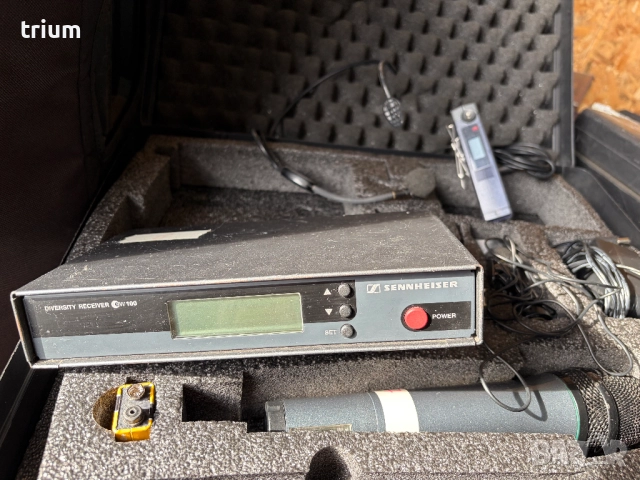 Безжичен микрофони Sennheiser комплект дръжка, хедсет, брошка