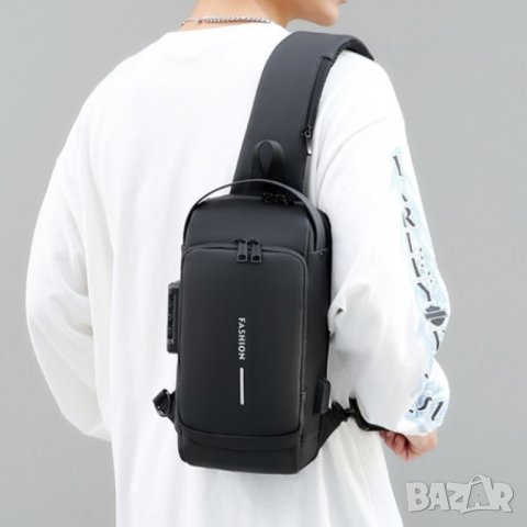 Мъжка чанта Fashion Black, снимка 3 - Чанти - 41479381