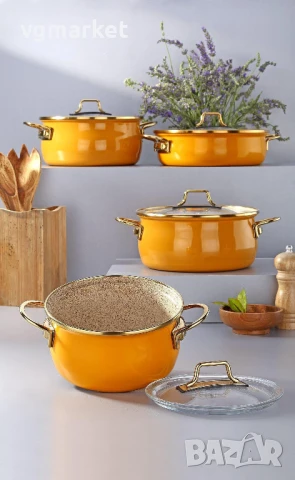 Комплект тенджери Bonera Vintage 8 части