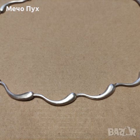 Сребърно двойно колие (187), снимка 5 - Колиета, медальони, синджири - 42392267