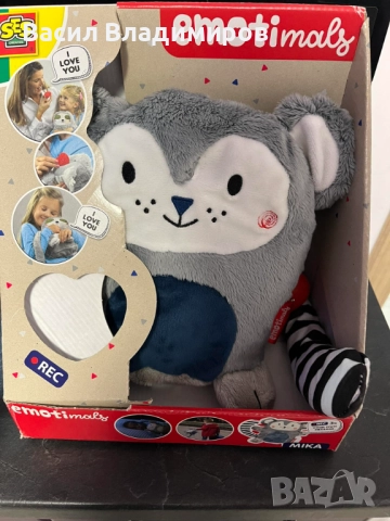 Плюшена играчка със звукозапис SES creative - Emotimals, Mika