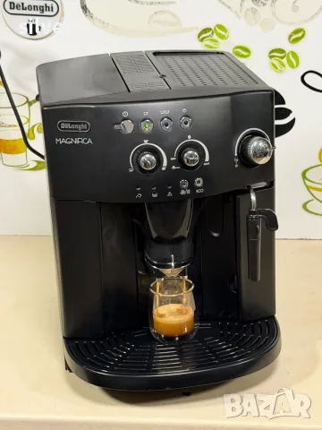 Кафемашина кафе автомат delonghi magnifica с гаранция, снимка 3 - Кафемашини - 56015362