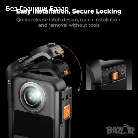 Нова Клетка за камера DJI Osmo 360 с магнитен монтаж и 1/4'' резба, снимка 5 - Чанти, стативи, аксесоари - 53020901