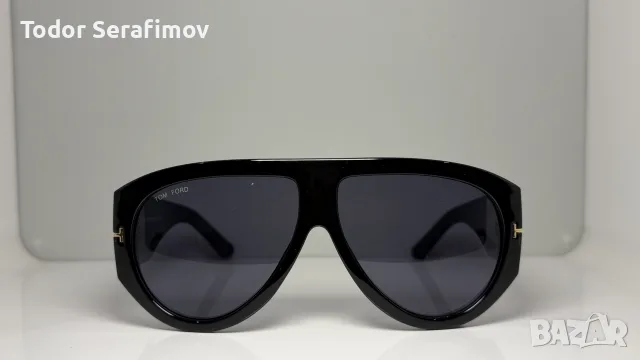 Слънчеви очила Tom Ford – Черна рамка / Кафяви стъкла, снимка 3 - Слънчеви и диоптрични очила - 55597562