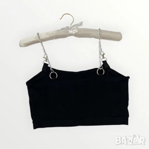 Crop top with chains straps , снимка 2 - Корсети, бюстиета, топове - 56224371