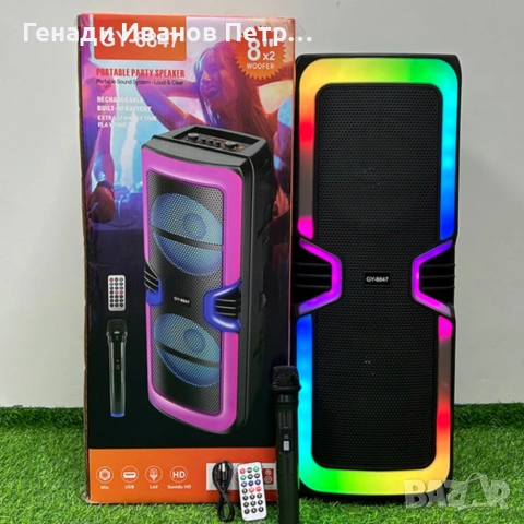 Bluetooth караоке тонколона, снимка 5 - Bluetooth тонколони - 53634745