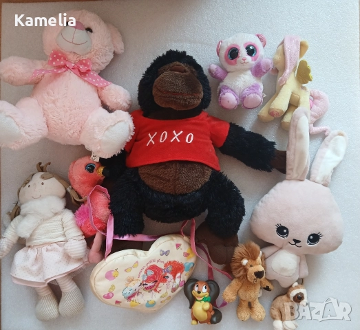 Лот: плюшени играчки за момиче 