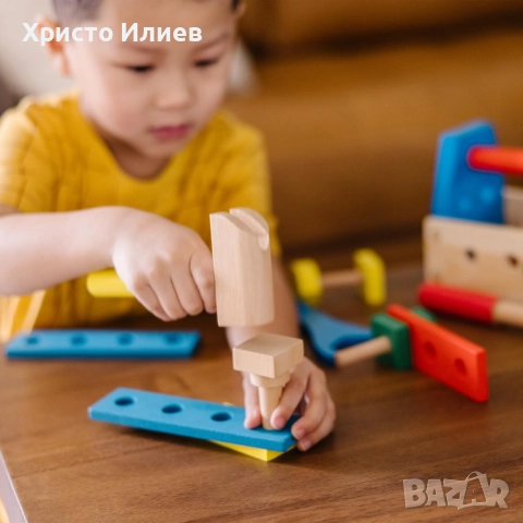 Дървена играчка Melissa & Doug - Кутия с инструменти, снимка 3 - Образователни игри - 52363916