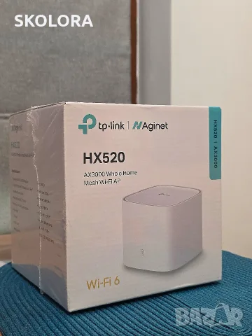 Рутер TP-Link HX520 AX3000 Wi-Fi 6 Mesh – НОВ – 2402 Mbps 5GHz ЗАПЕЧАТАН НОВ, снимка 3 - Рутери - 56108043