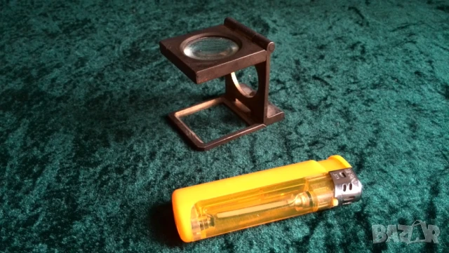 Антична немска бронзова или месингова бижутерска лупа за броене от копринена нишка, снимка 2 - Други ценни предмети - 51307984