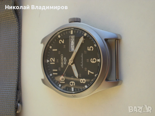 Seiko 4R36 оригинален мъжки Японски голям ръчен часовник, снимка 8 - Мъжки - 53636522