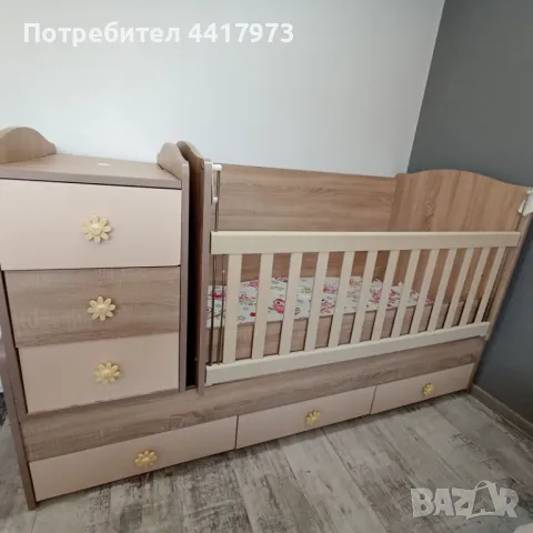 Детска дървена кошара + матрак, снимка 16 - Кошарки - 49534864