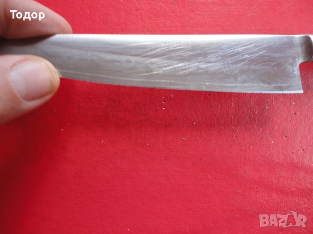 Японски нож от дамаска стомана , снимка 6 - Ножове - 53039772