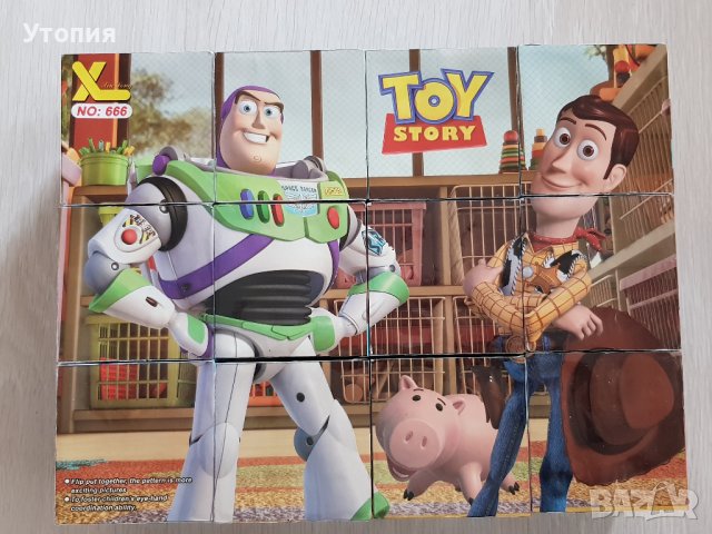 Намаление- 6 лв! Пъзел - кубчета Toy Story 28/21 см, снимка 4 - Игри и пъзели - 39189560