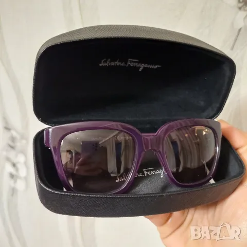 Слънчеви очила Salvatore Ferragamo SF782S цвят виолетов - оригинални , снимка 2 - Слънчеви и диоптрични очила - 48896612