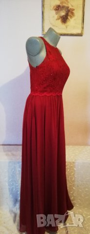 Червена бална рокля на MASCARA, р-р М, нова, с етикет, снимка 11 - Рокли - 35741564