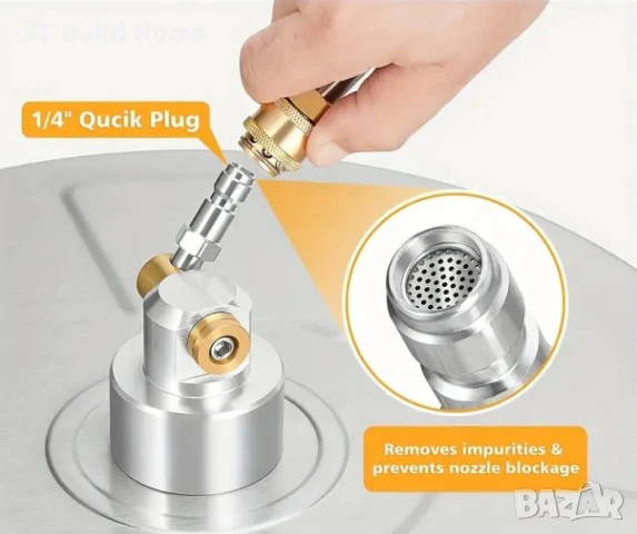 Професионална приставка за почистване на повърхности – 14" | 4000 PSI | Неръждаема стомана, снимка 4 - Парочистачки и Водоструйки - 51287069