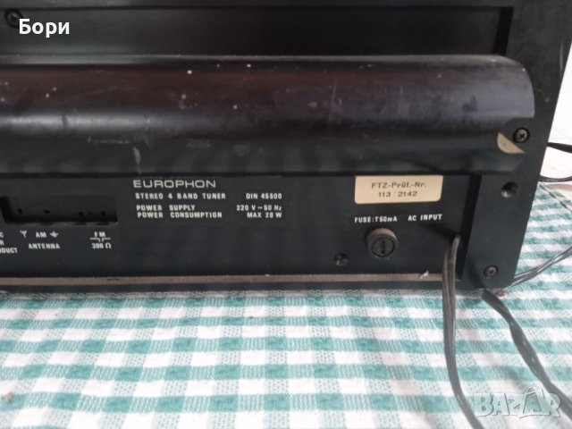 EUROPHON тунер, снимка 8 - Радиокасетофони, транзистори - 41417121