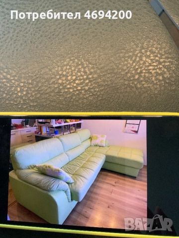 Ъглов диван от кожа, снимка 4 - Дивани и мека мебел - 52918512