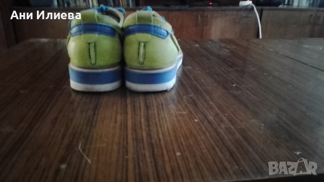 Спортни обувки естествена кожа цвят лайм/ авокадо/киви, снимка 5 - Дамски ежедневни обувки - 41598793