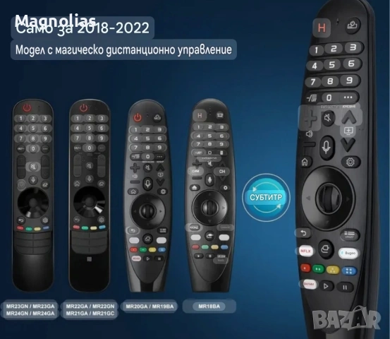 Дистанционното Управление LG Magic Remote за Smart TV LG OLED UHD OLED QNED 4K 8K