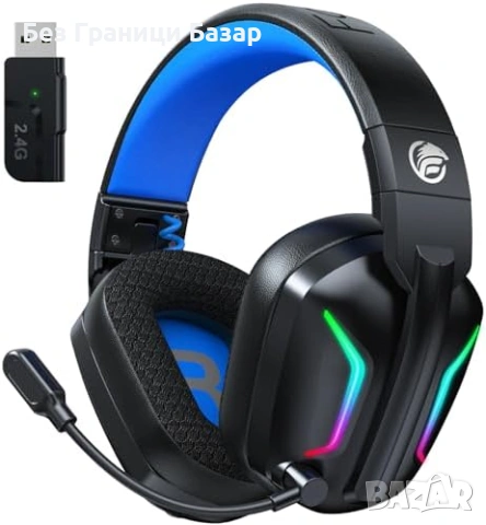 Нови геймърски Слушалки за PS5/PS4/PC/Switch 2.4G USB-C донгъл 3D стерео 280g