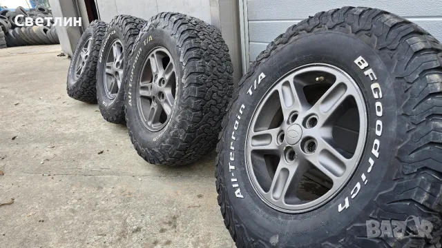 BF Goodrich гуми 265/75R16 с оригинални джанти за Land rover, снимка 7 - Гуми и джанти - 55869645
