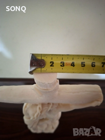 Страхотна Статуетка-Разпятие От Алабастър, снимка 12 - Статуетки - 52829856