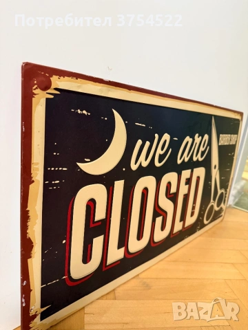 Метална табела Barber shop, снимка 3 - Рекламни табели - 53327330