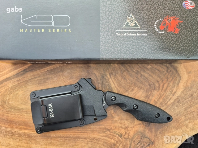 Нож KA BAR Hinderer 2485 с фиксирано острие,фултанг с кания, снимка 8 - Ножове - 52838446