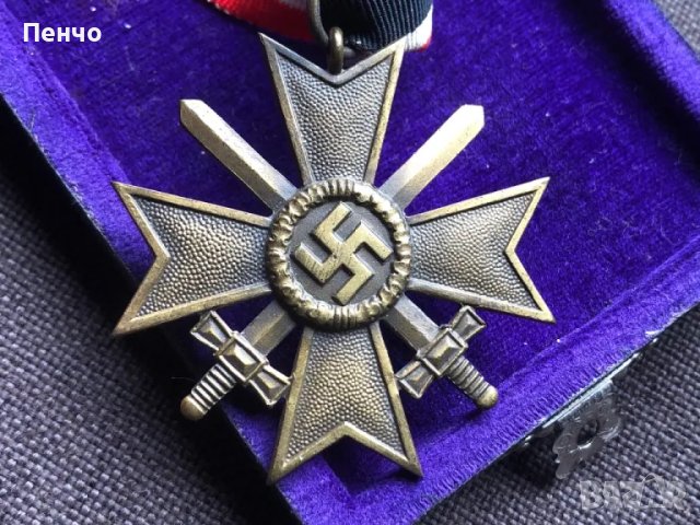 стар немски орден /медал/ - WEHRMACHT - WWII - ОРИГИНАЛ, снимка 4 - Антикварни и старинни предмети - 49671292