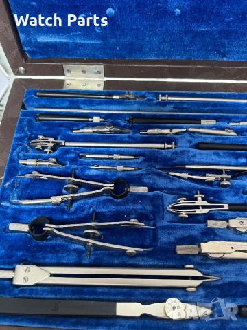 Съветски винтидж комплект чертожни инструменти НЧК-24-1 , снимка 5 - Други инструменти - 52704190