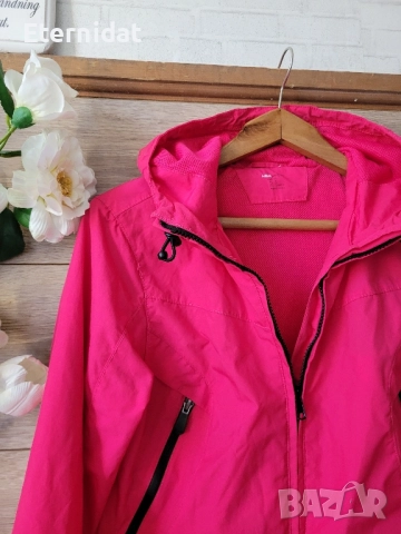Розово спортно яке с качулка H&M , снимка 3 - Якета - 51863605