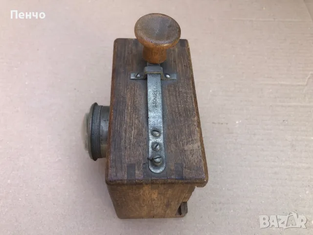 стара военна, морзова лампа /морзов манипулатор/ "G. SCHEER, KIEL" - WWI-WWII - GERMANY, снимка 7 - Антикварни и старинни предмети - 50105519
