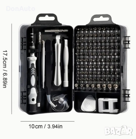 Прецизен комплект отвертки, снимка 3 - Аксесоари и консумативи - 51830277